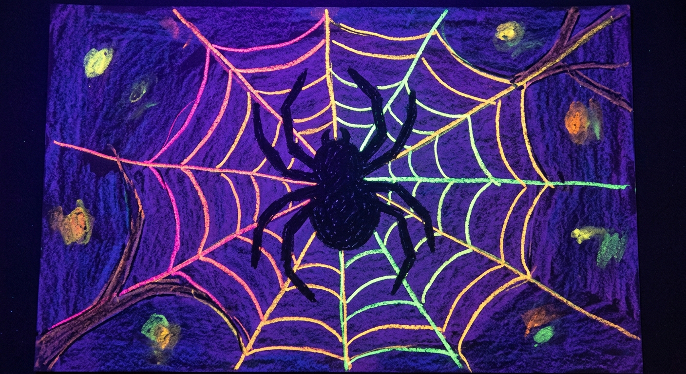 Example of neon glow art